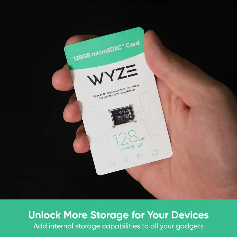 Wyze Microsd Card — High-Speed Storage for Wyze Cams, Nintendo Switch, Digital Cameras, Security Cameras, Smartphones, Gopro, Drones, and More, Affordable Accessories